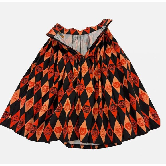 VIXEN BEN COOPER Trick R Treat Swing Skirt Halloween Pleated Retro Whimsigoth - Picture 10 of 16
